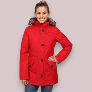 The North Face goose down Mauna Kea parka jacket red women's size M